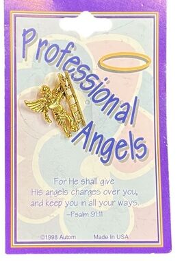 Vintage Autom Professional Angels lapel pin